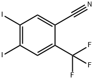 4,5-Diiodo-2-trifluoromethyl-benzonitrile Struktur