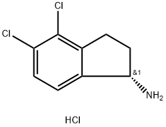 (1S)-4,5-DICHLOROINDANYLAMINE HYDROCHLORIDE Struktur