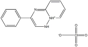 2-phenyl-5lambda5-pyrido[1,2-b][1,2,4]triazin-5-ylium perchlorate Struktur