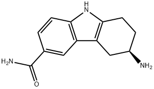 (R )-6-amino-6,7,8,9-tetrahydro-5H-carbazole-3-carboxamide Struktur