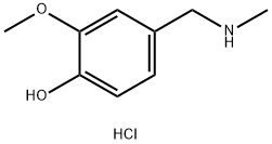 2-METHOXY-4-[(METHYLAMINO)METHYL]PHENOL HYDROCHLORIDE Struktur