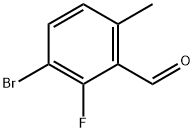 3-bromo-2-fluoro-6-methylbenzaldehyde Struktur