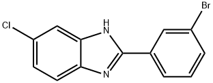 2-(3-Bromophenyl)-6-chloro-1H-benzo[d]imidazole Struktur