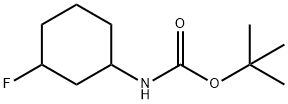 tert-butyl N-(3-fluorocyclohexyl)carbamate Struktur