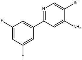 4-Amino-3-bromo-6-(3,5-difluorophenyl)pyridine Struktur