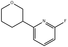 2-Fluoro-6-(oxan-3-yl)pyridine Struktur