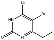 4,5-Dibromo-2-hydroxy-6-ethylpyrimidine Struktur