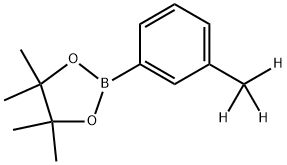 4,4,5,5-tetramethyl-2-(3-(methyl-d3)phenyl)-1,3,2-dioxaborolane Struktur