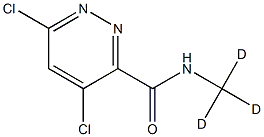 3-Pyridanzinecarboxamide,4,6-dichloro-N-(methyl-d3) Struktur