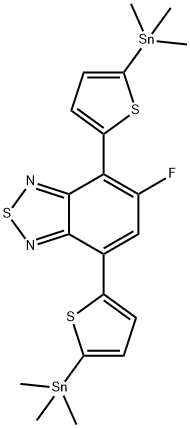 5-Fluoro-4,7-bis(5-(trimethylstannyl)thiophen-2-yl)benzo[c][1,2,5]thiadiazole Struktur