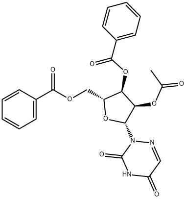 2'-O-Acetyl-3',5'-di-O-benzoyl-6-azauridine Struktur