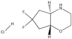 (4aR,7aR)-6,6-difluorooctahydrocyclopenta[b][1,4]oxazine hydrochloride Struktur