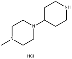 1-METHYL-4-(PIPERIDIN-4-YL)PIPERAZINE 3HCL Struktur