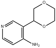 4-Amino-3-(1,4-dioxan-2-yl)pyridine Struktur