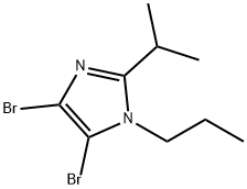 4,5-Dibromo-1-(n-propyl)-2-(iso-propyl)-1H-imidazole Struktur