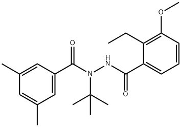 2-Ethyl-3-methoxybenzoic acid 2-(3,5-dimethylbenzoyl)-2-(1,1-dimethylethyl)hydrazide Struktur