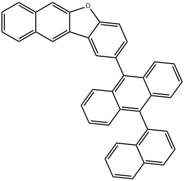 2-[10-(1-Naphthalenyl)-9-anthracenyl]benzo[b]naphtho[2,3-d]furan Struktur