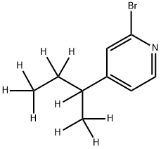 2-Bromo-4-(sec-butyl-d9)-pyridine Struktur