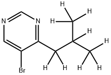 5-Bromo-4-(iso-butyl-d9)-pyrimidine Struktur