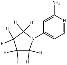 2-Amino-4-(pyrrolidino-d8)-pyridine Struktur