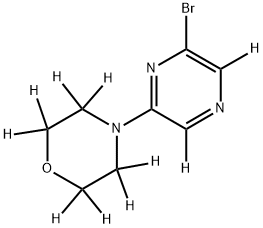 2-Bromo-6-(morpholino)pyrazine-d10 Struktur