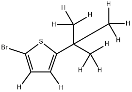 2-Bromo-5-(tert-butyl)thiophene-d11 Struktur