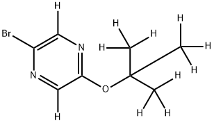 2-Bromo-5-(tert-butoxy)pyrazine-d11 Struktur