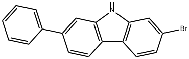 2-溴-7-苯基咔唑 結(jié)構(gòu)式