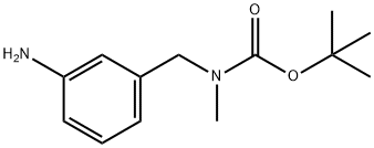 tert-butyl 3-aminobenzyl(methyl)carbamate Struktur