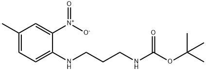 tert-Butyl (3-((4-methyl-2-nitrophenyl)amino)propyl)carbamate Struktur