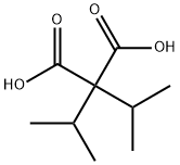 Propanedioic acid, 2,2-bis(1-methylethyl)- Struktur