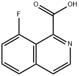 8-fluoroisoquinoline-1-carboxylic acid Struktur