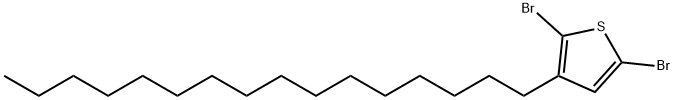 2,5-Dibromo-3-hexadecylthiophene Struktur