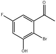 2'-Bromo-5'-fluoro-3'-hydroxyacetophenone Struktur