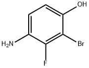 3-Bromo-2-fluoro-4-hydroxyaniline Struktur