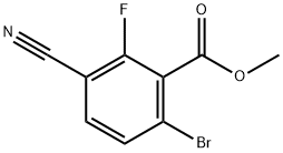 Methyl 6-bromo-3-cyano-2-fluorobenzoate Struktur