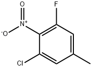 Benzene, 1-chloro-3-fluoro-5-methyl-2-nitro- Struktur