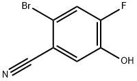 2-Bromo-4-fluoro-5-hydroxybenzonitrile Struktur