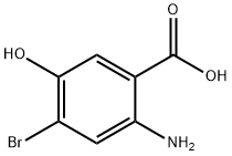 2-Amino-4-bromo-5-hydroxy-benzoic acid Struktur