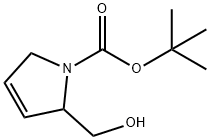 2-Hydroxymethyl-2,5-dihydro-pyrrole-1-carboxylic acid tert-butyl ester Struktur