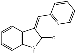 2H-Indol-2-one, 1,3-dihydro-3-(2-pyridinylmethylene)-, (3Z)- Struktur