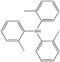 tris(2-methylphenyl)silane Struktur