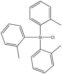 chlorotris(2-methylphenyl)silane Struktur