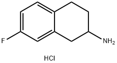 7-FLUORO-1,2,3,4-TETRAHYDRO-NAPHTHALEN-2-YLAMINE HCl Struktur