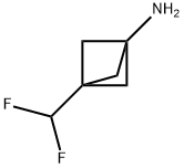 3-(difluoromethyl)bicyclo[1.1.1]pentan-1-amine Struktur