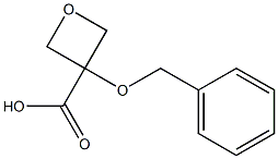 3-(benzyloxy)oxetane-3-carboxylic acid Struktur