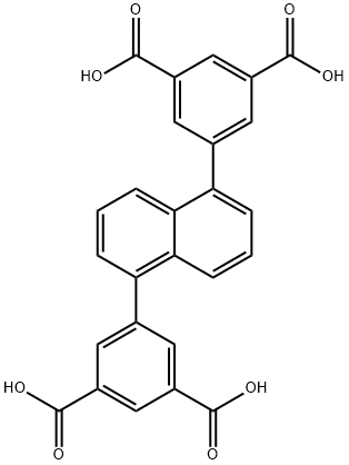 1,3-Benzenedicarboxylic acid, 5,5'-(1,5-naphthalenediyl)bis- Struktur