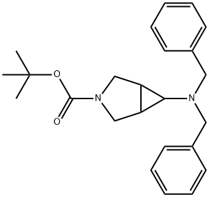 tert-butyl 6-(dibenzylamino)-3-azabicyclo[3.1.0]hexane-3-carboxylate Struktur