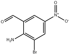 2-AMINO-3-BROMO-5-NITROBENZALDEHYDE Struktur