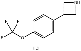 3-(4-(Trifluoromethoxy)phenyl)azetidine hydrochloride Struktur